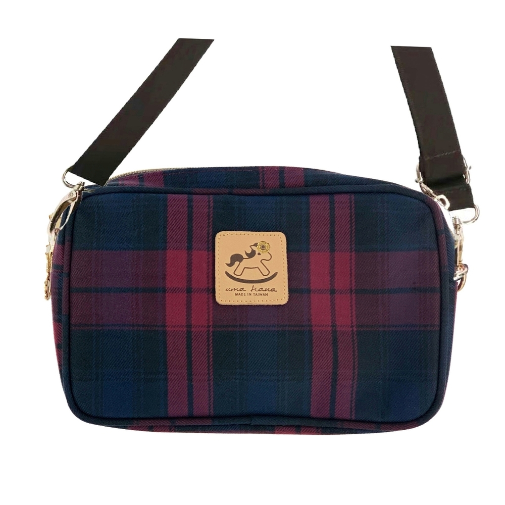 Waterproof Plaid Rectangle Crossbody Shoulder Phone Purse